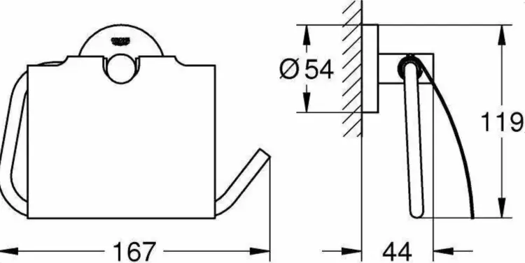 Grohe держатель White House Grohe Essentials 40367001 1 шт, металл