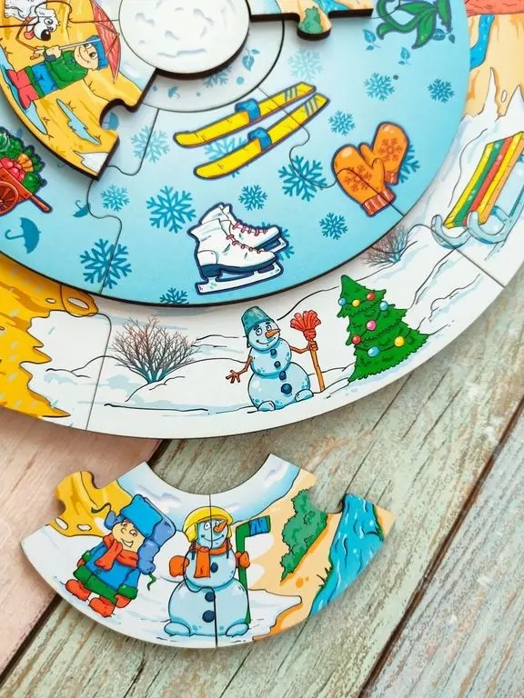Пазл ToySib 4 сезона купить,NaN