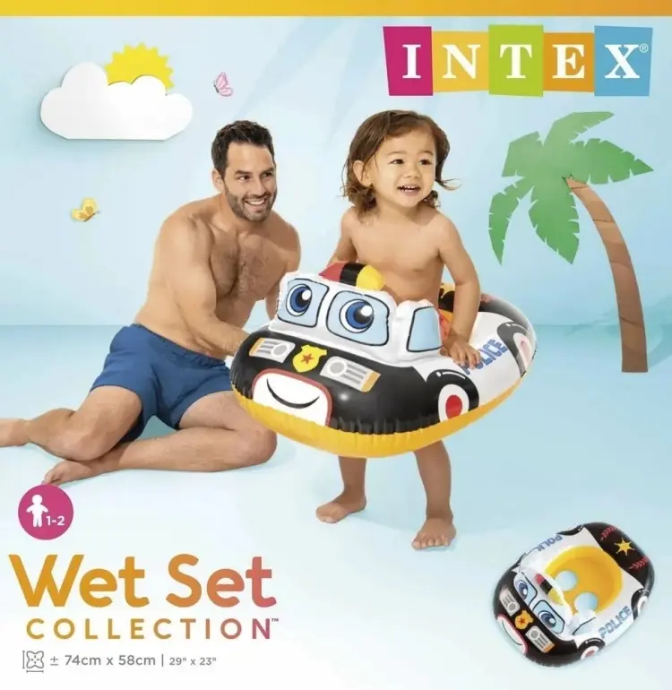 Круг для детей Intex кол-во мест: 1, белый, черный, мультиколор купить,NaN