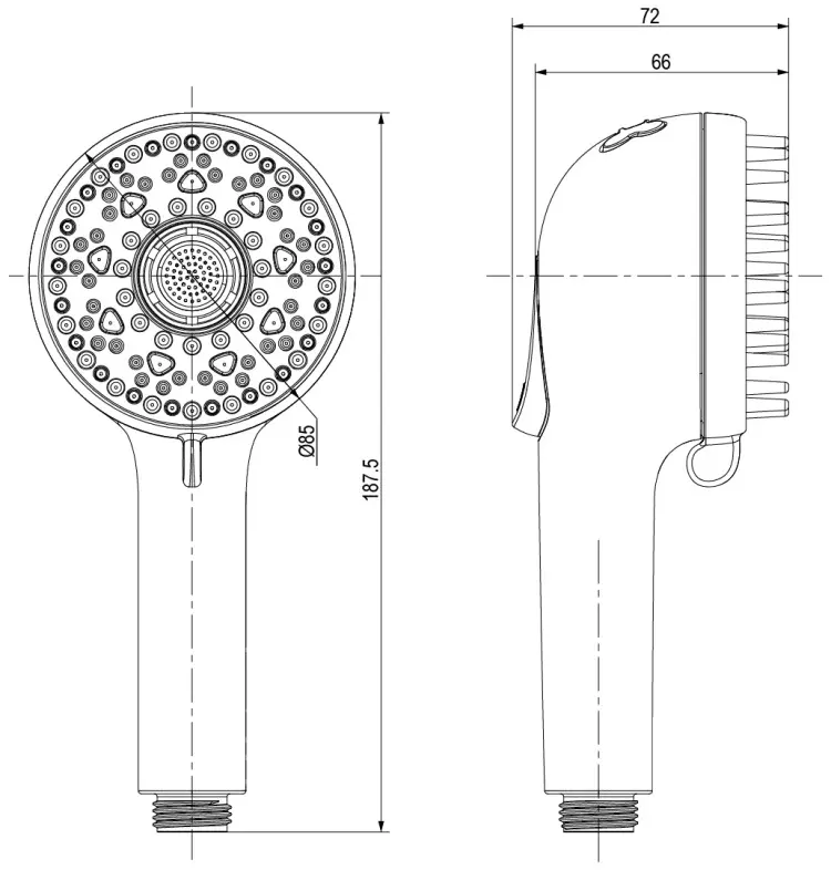 Lemark ручной душ (лейка без шланга) LM8151PS