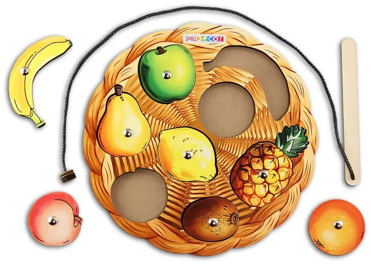 Магнитная игра Smile Decor Игра с магнитами "Фрукты" купить,NaN