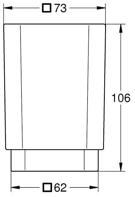 Grohe стакан Selection Cube 40783000 1 шт, стекло купить,NaN
