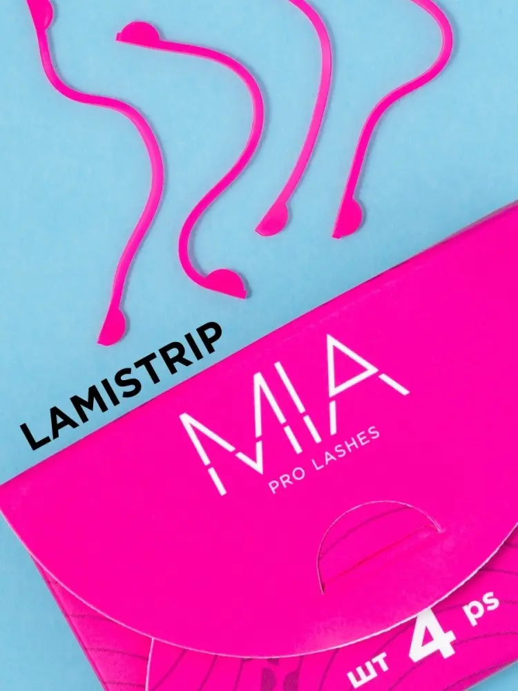 MIA PRO LASHES розовый Lamistrip трафарет для ламинирования 4 шт купить,NaN