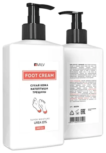 MILV Urea 10% крем для ног 340 мл купить,NaN