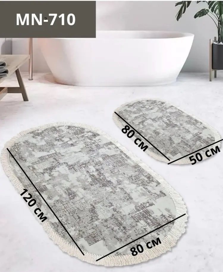 LifeGoods.kz комплект ковриков LG48310 120x80 см, микрофибра, полиэстер купить,NaN