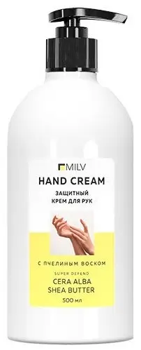 MILV Защитный с пчелиным воском крем для рук 500 мл купить,NaN