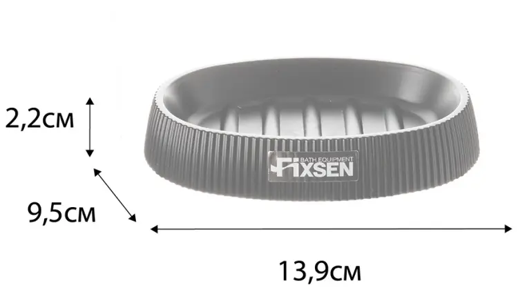 FIXSEN мыльница Fixsen BLACK BOOM FX-411-4 1 шт, пластик купить,NaN