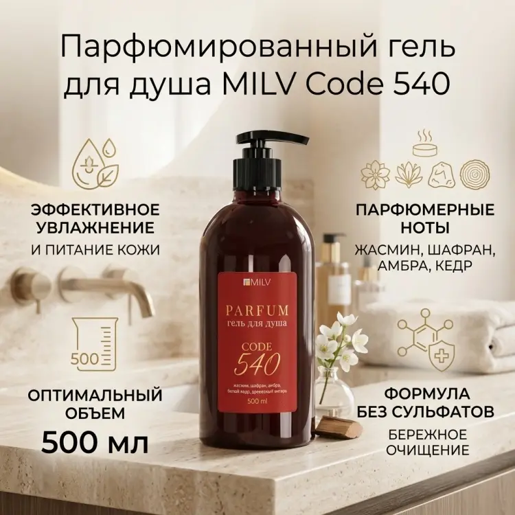 MILV Code 540 гель 500 мл купить,NaN