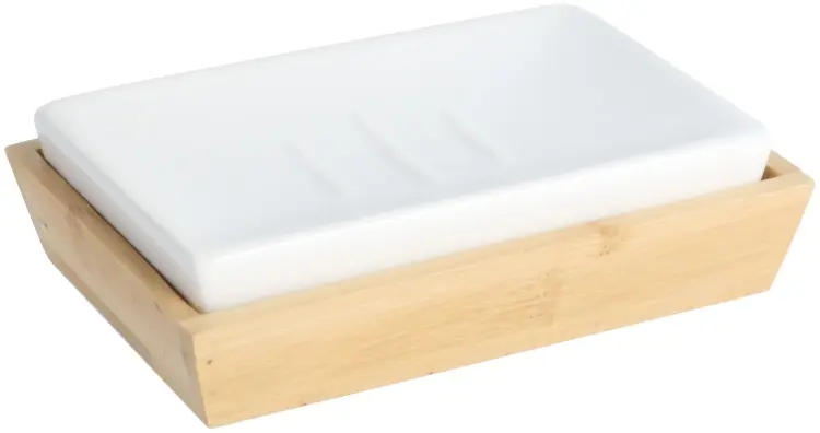 FIXSEN мыльница Fixsen Wood FX-110-4 1 шт, бамбук, керамика купить,NaN