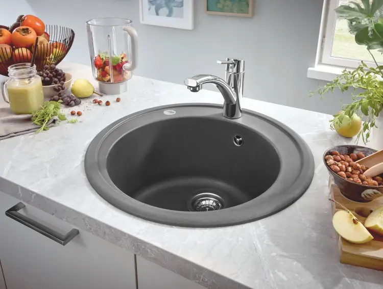 Кухонная мойка Grohe K200 31656AT0 51х51х20 см, кварцевый песок, тон серый купить,143100