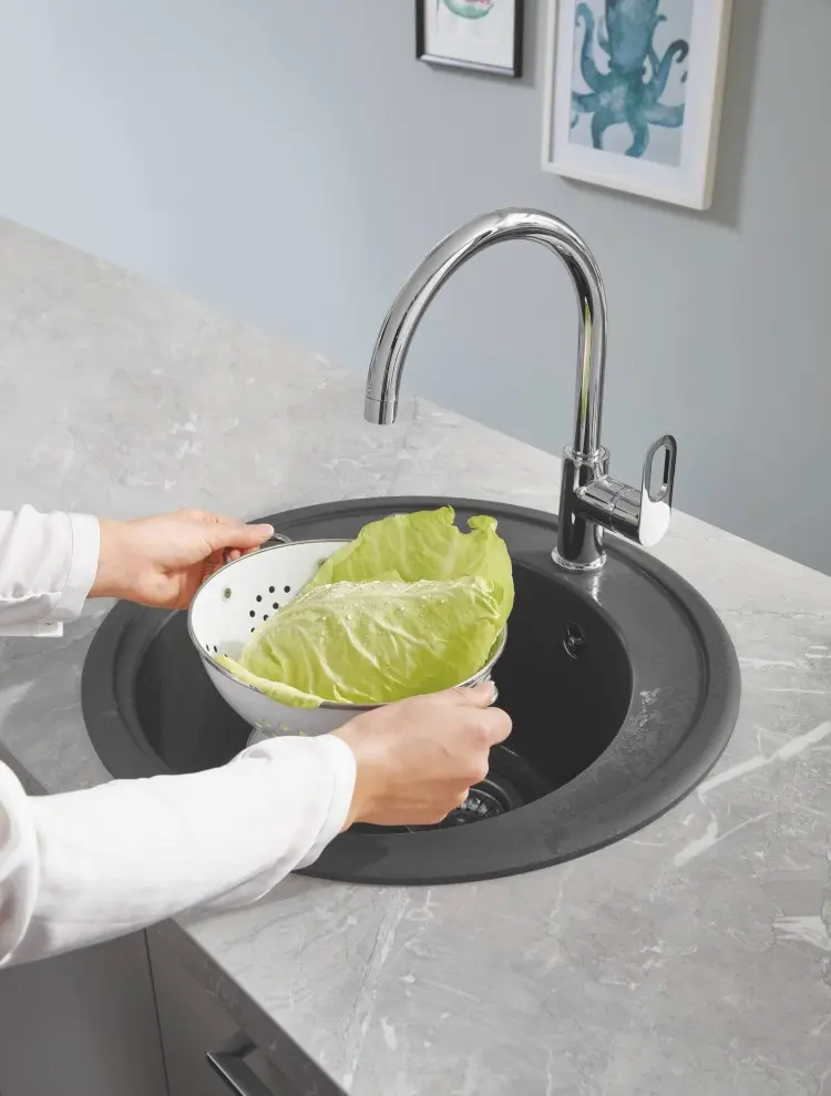 Кухонная мойка Grohe K200 31656AT0 51х51х20 см, кварцевый песок, тон серый купить,143100