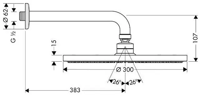 HansGrohe верхний душ 27493000