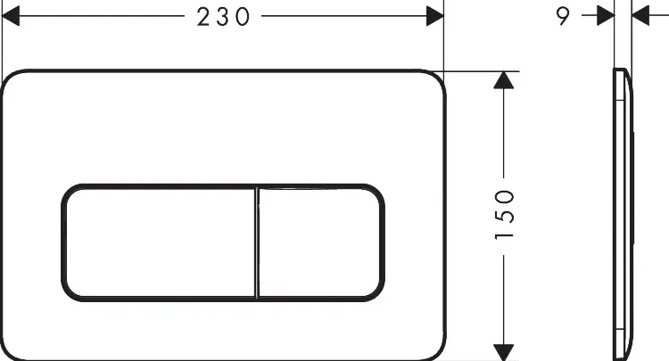 Hansgrohe кнопка смыва iFrame Original Q 66001450