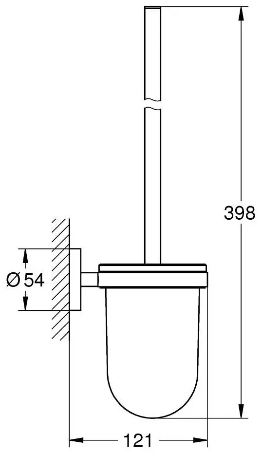 Ершик Grohe Essentials 1024682430, металл, стекло купить,NaN