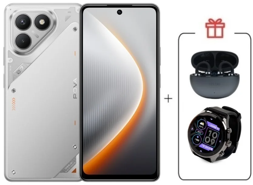 Смартфон Tecno Pova 7 Neo 8/128GB Magic Silver + подарок купить,NaN