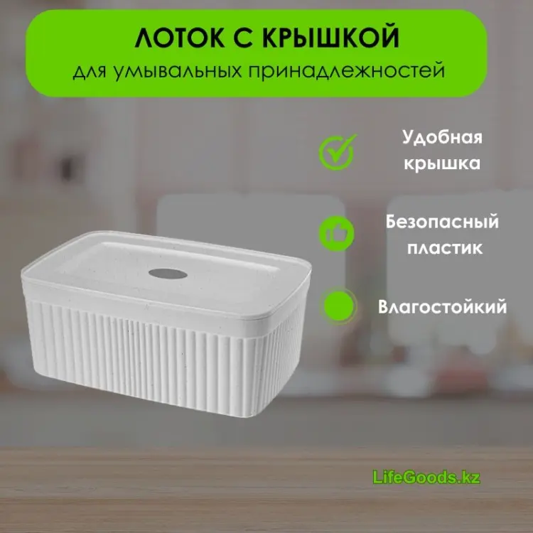LifeGoods.kz органайзер универсальный 23x15x9 см, пластик купить,NaN