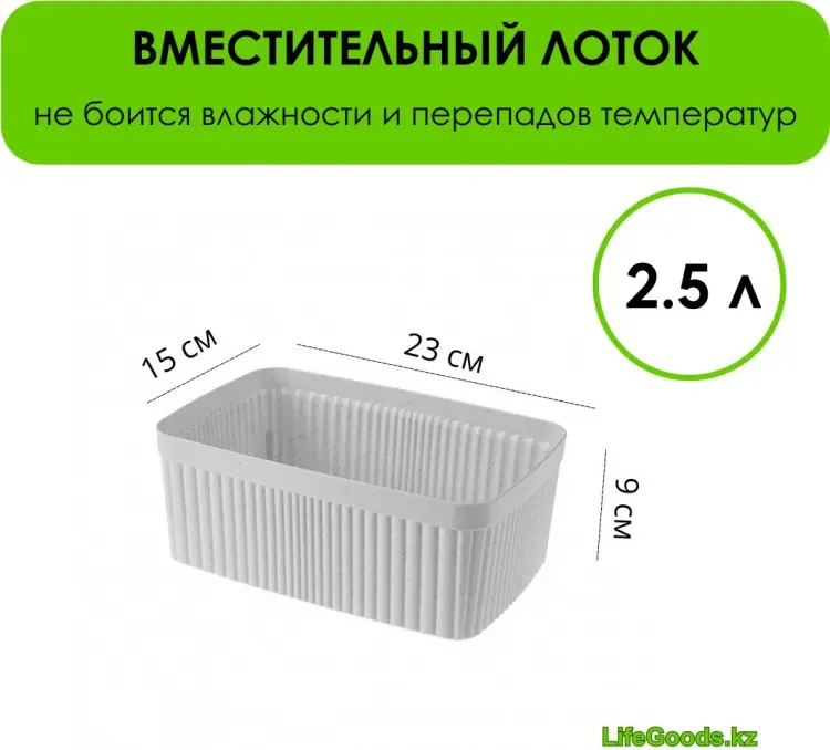 LifeGoods.kz органайзер универсальный 23x15x9 см, пластик купить,NaN