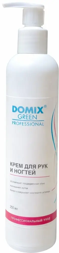 Domix Green Professional с кератином, маслом чайного дерева и коллоидным серебром крем для рук 250 мл купить,NaN