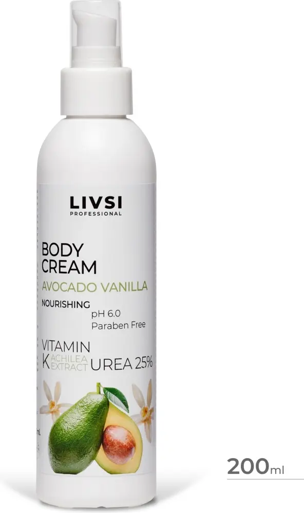 Livsi Avocado Vanilla крем для тела 200 мл купить,NaN