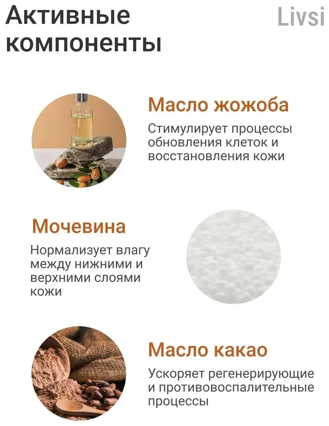 Livsi Avocado Vanilla крем для тела 500 мл купить,NaN