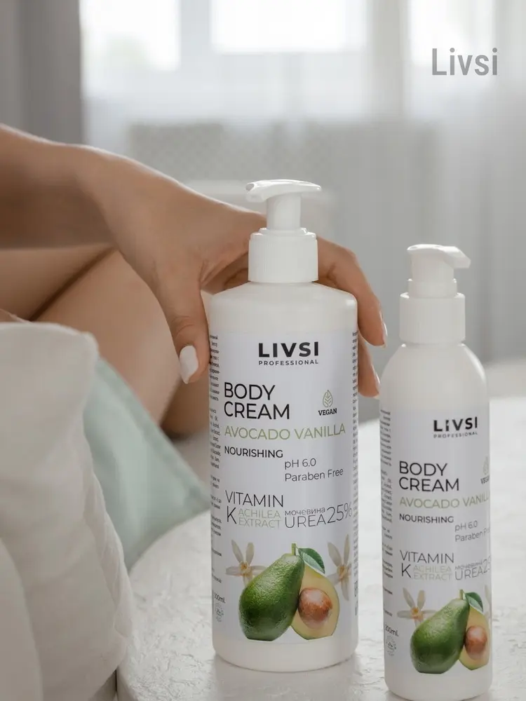 Livsi Avocado Vanilla крем для тела 500 мл купить,NaN