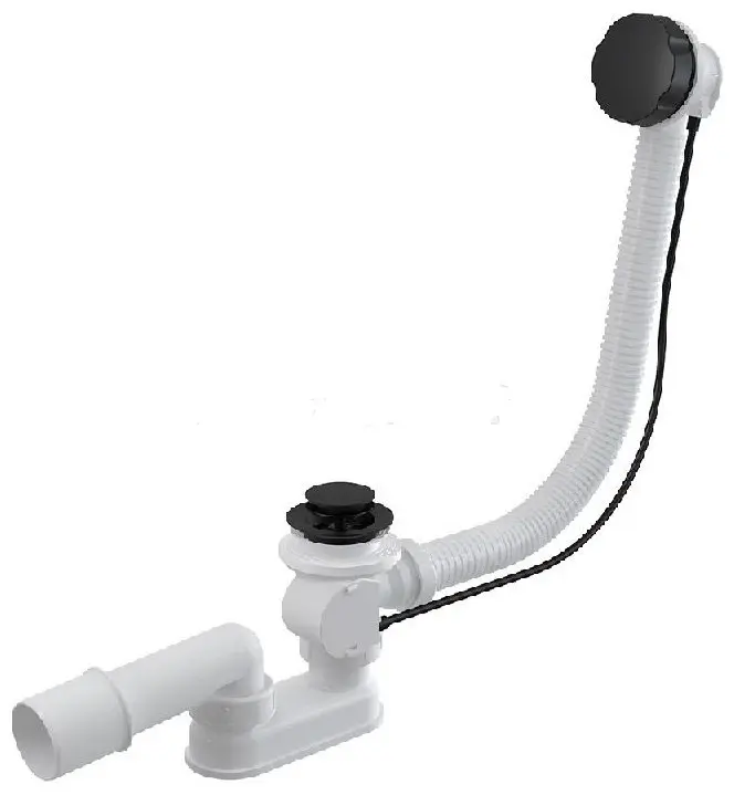Сифон Alcaplast A55BLACK-80 купить,NaN