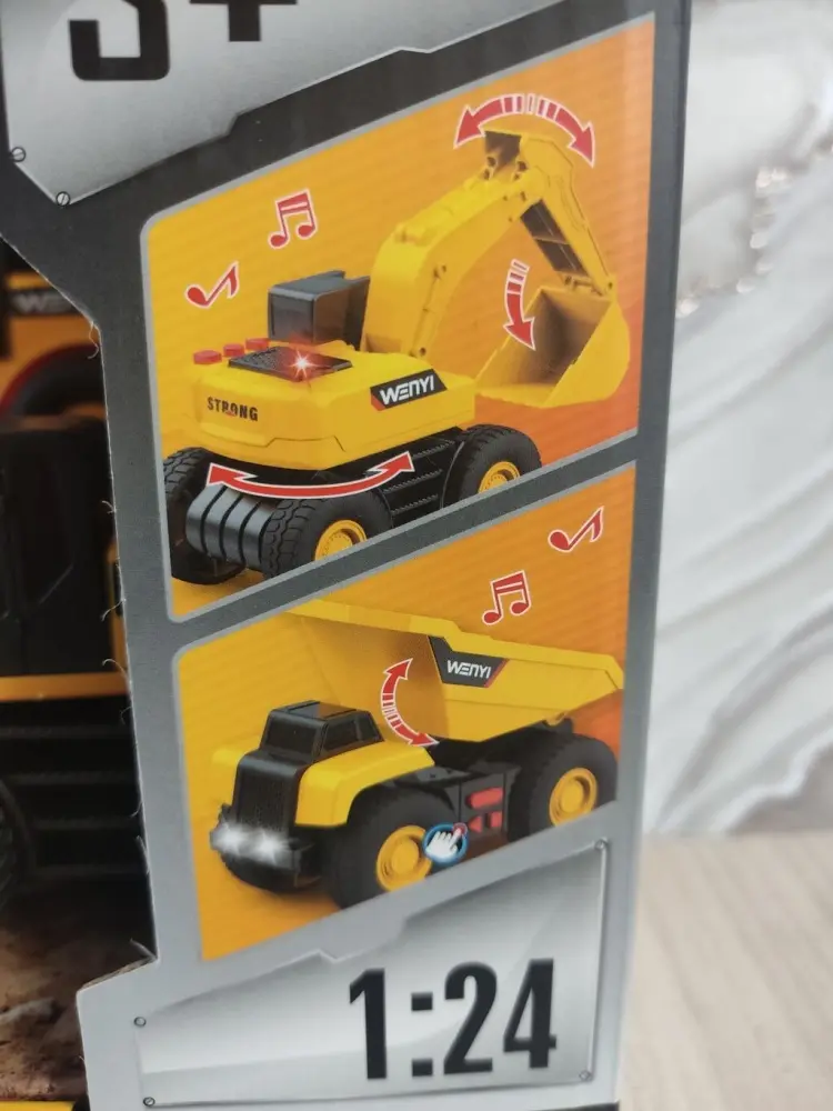 Спецтехника Набор строительной техники WENYI Builder желтый купить,NaN