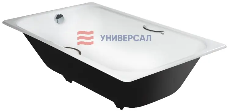 Ванна Универсал Ностальжи У с ручками 170x75 см, чугун купить,NaN