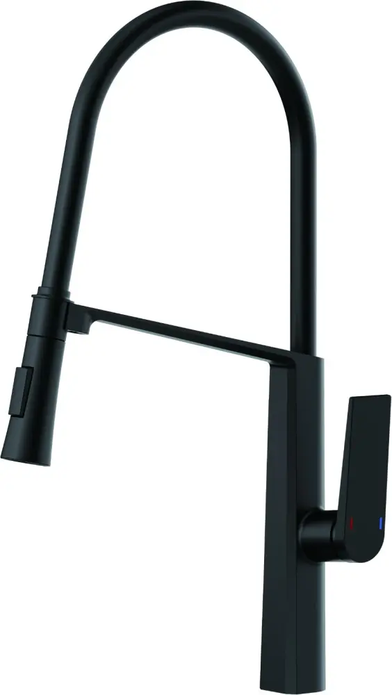 Смеситель для кухни Haiba HB73827-7, латунь, цвет черный купить,NaN