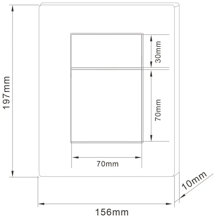 Abber кнопка смыва AC0123MB