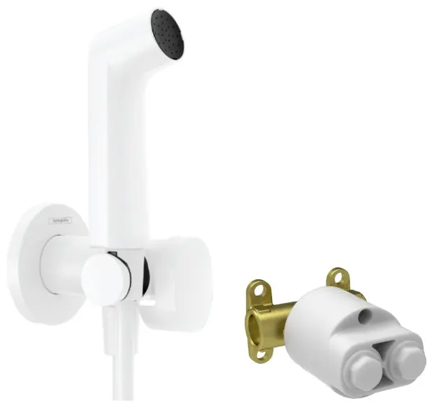 Hansgrohe гигиенический душ S 1 jet EcoSmart+ с монтажной частью (29232700) белый матовый, абс-пластик - ForteMarket Hansgrohe гигиенический душ S 1 jet EcoSmart+ с монтажной частью (29232700) белый матовый, абс-пластик купить,NaN