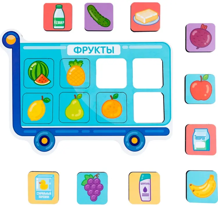 Деревянная Игра развивающая "Умный шопинг" Baby toys games купить,NaN