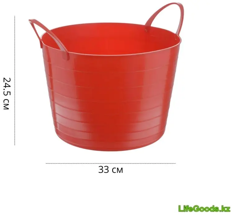 LifeGoods.kz корзина универсальная 33x33x24.5 см, пластик купить,NaN
