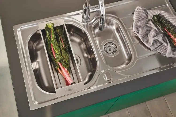 Коландер для мойки Grohe 40853SD0 15x49см серебристый купить,NaN