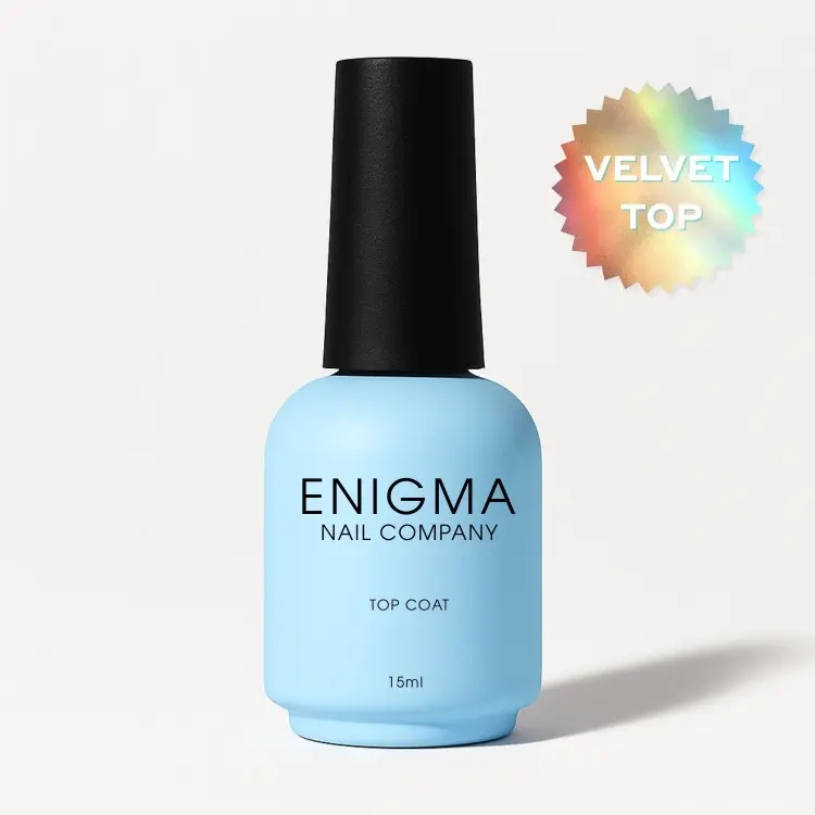 ENIGMA верхнее покрытие Top Coat Velvet матовое 15 мл купить,NaN