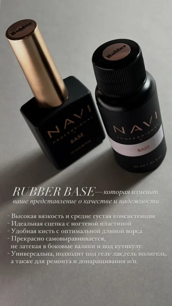 NAVI базовое покрытие Rubber base - глянцевое 30 мл купить,NaN