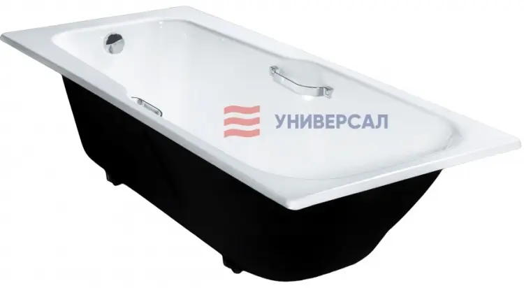 Ванна Универсал Эврика У 170x75 см, чугун купить,NaN