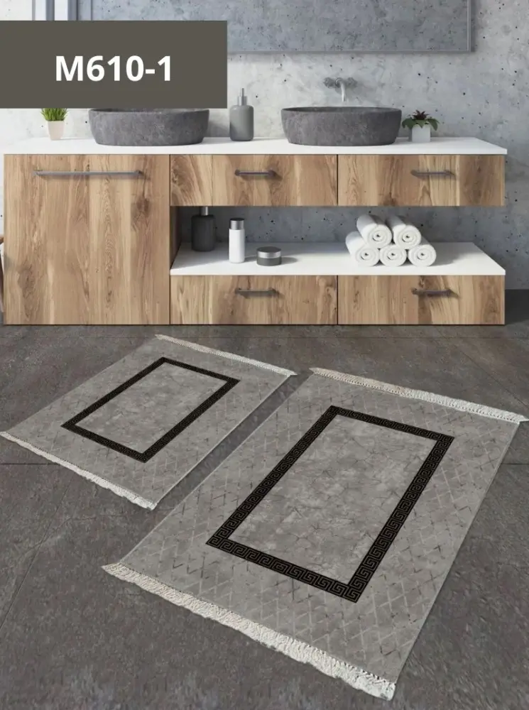 LifeGoods.kz комплект ковриков LG48388 100x60 см, микрофибра, полиэстер купить,NaN