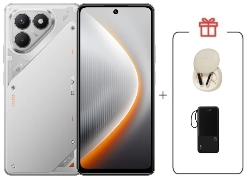 Смартфон Tecno Pova 7 Neo 8/128GB Magic Silver + подарок купить,NaN