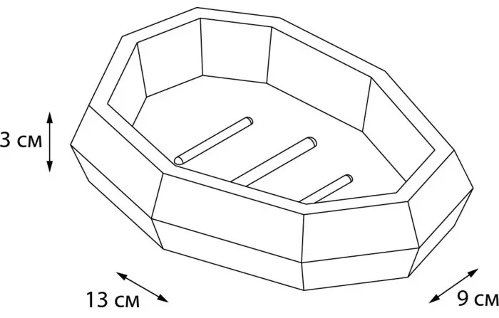 FIXSEN мыльница FLat FX-290-4 1 шт, полирезина