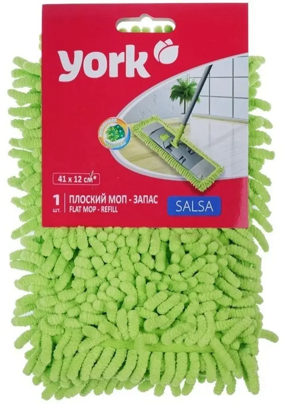 Швабра для пола York, материал насадки: микрофибра, зеленый - ForteMarket Швабра для пола York, материал насадки: микрофибра, зеленый купить,NaN