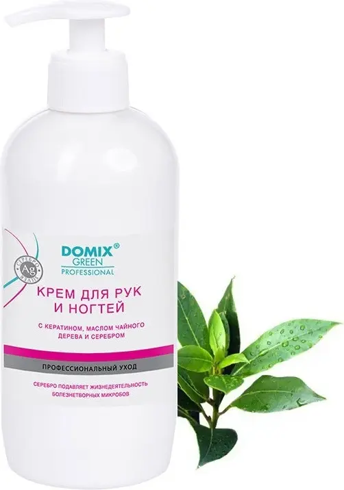 Domix Green Professional Крем для рук и ногтей с кератином и маслом чайного дерева крем для рук 500 мл купить,NaN