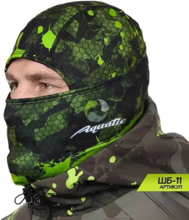 Головной убор Aquatic ШБ-11 CAMO LIME универсальный купить,NaN