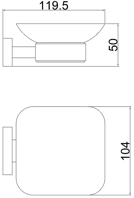 Belz мыльница B90202 1 шт, нержавеющая сталь, стекло купить,NaN
