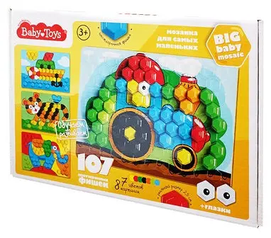 Мозаика Baby Toys Трактор соты 107 шт купить,NaN
