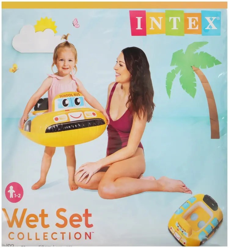 Круг для детей Intex кол-во мест: 1, желтый купить,NaN