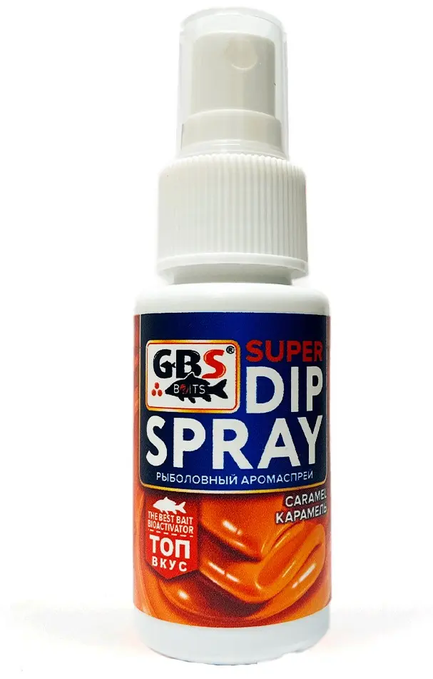 Прикормка GBS Ароматизатор спрей GBS Super DIP Spray Карамель 50мл Карамель 0.065 кг купить,NaN