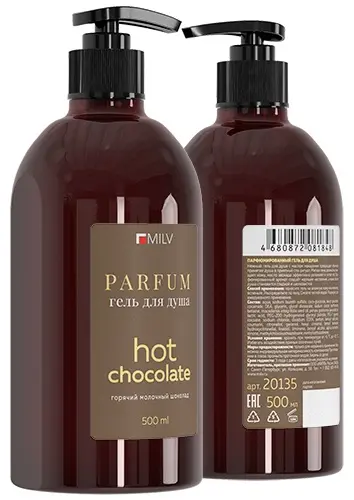MILV Парфюмированный гель для душа Hot Chocolate гель 500 мл купить,NaN