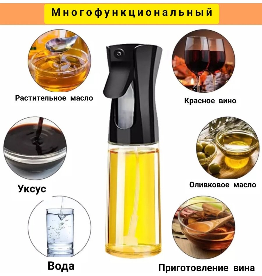 Бутылка с распылителем 14112000, пластик, стекло купить,NaN