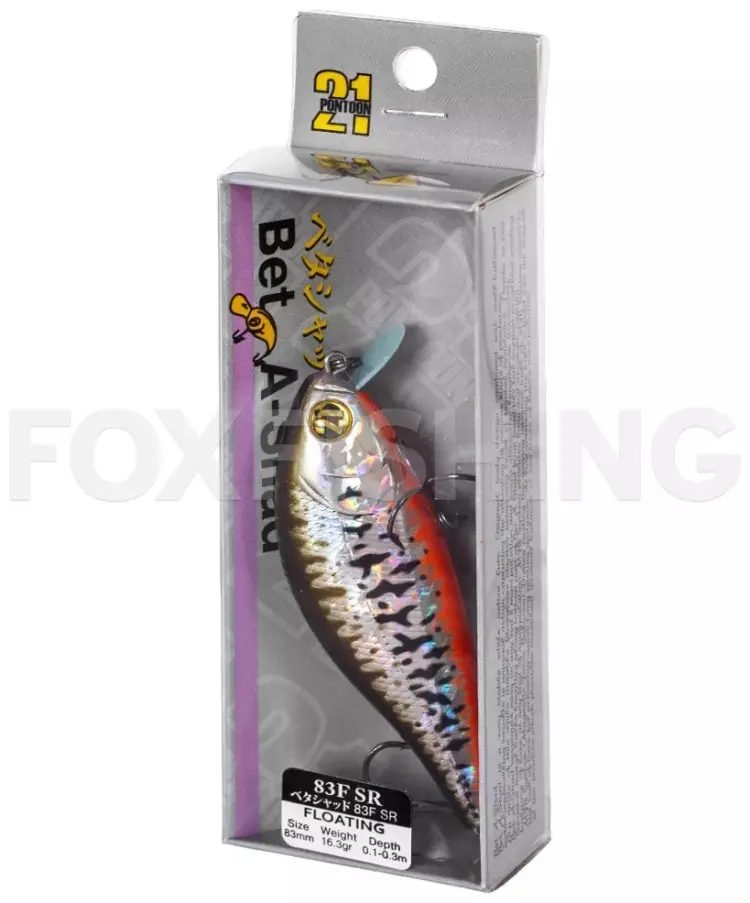 Воблер Pontoon21 Bet-A-Shad 83F-SR-R53 16.3 гр. 1 шт 83 мм купить,NaN